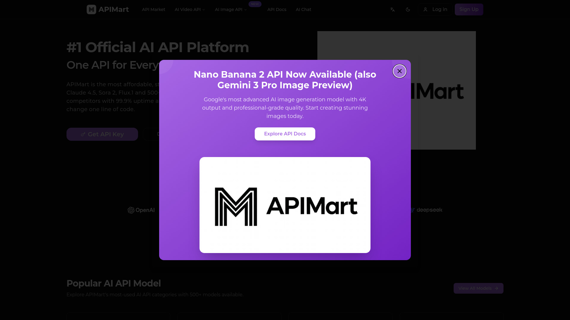 One API for All the Best AI Models – Try Affordable AI API on APIMart