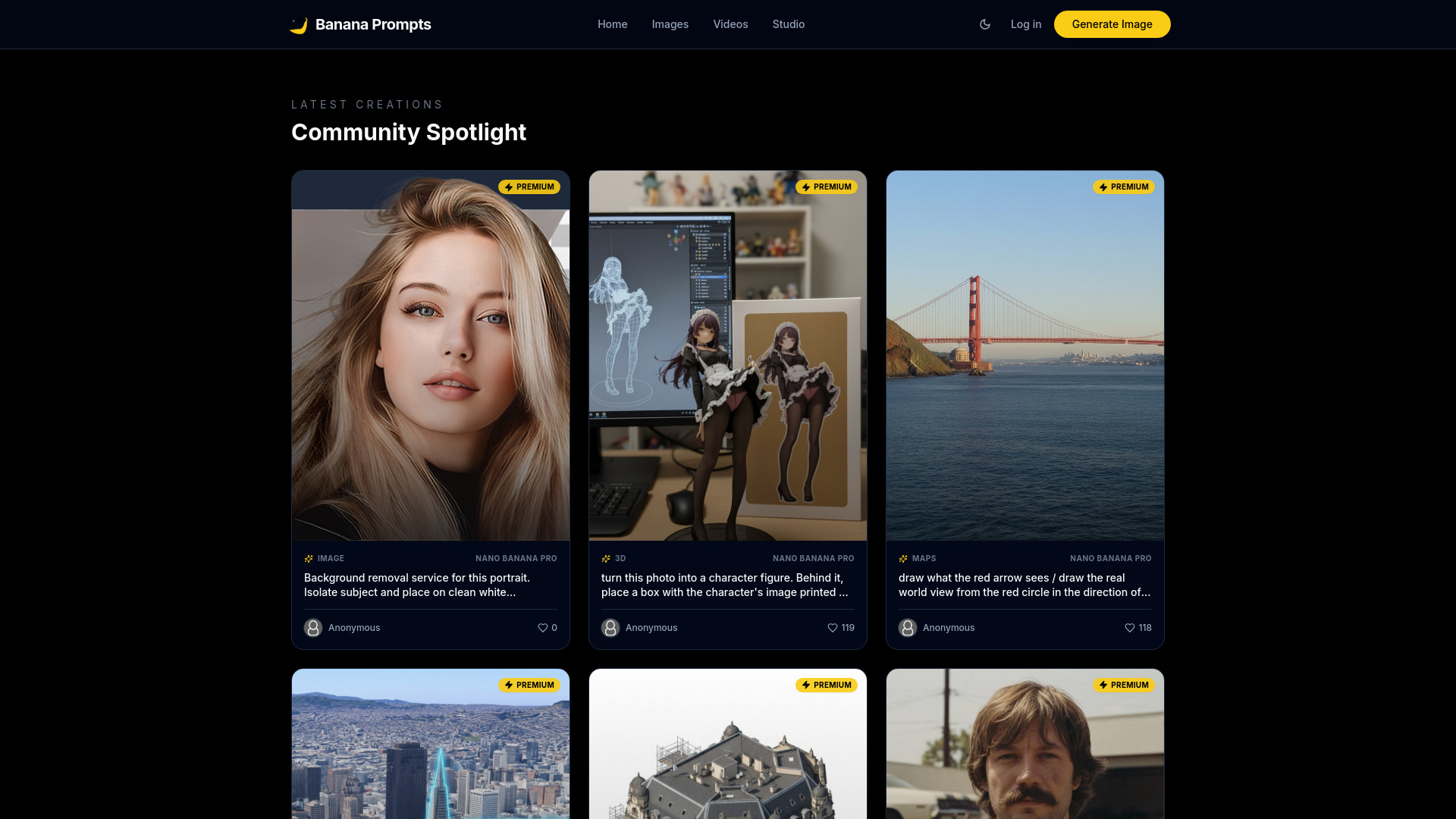 Banana Prompts – Community Prompt Studio & Gallery