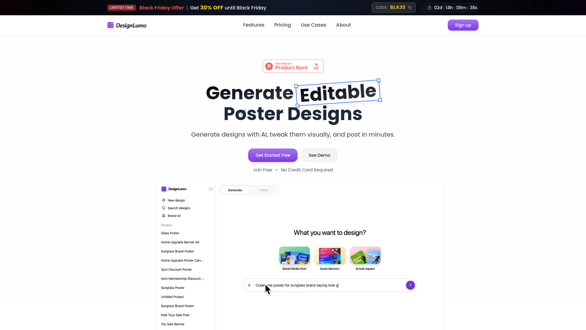 DesignLumo · AI Designs