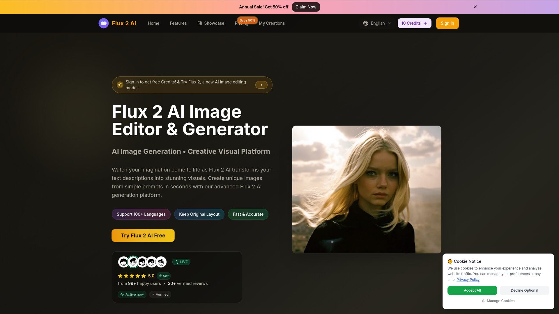 Flux 2 AI Image Editor & Generator